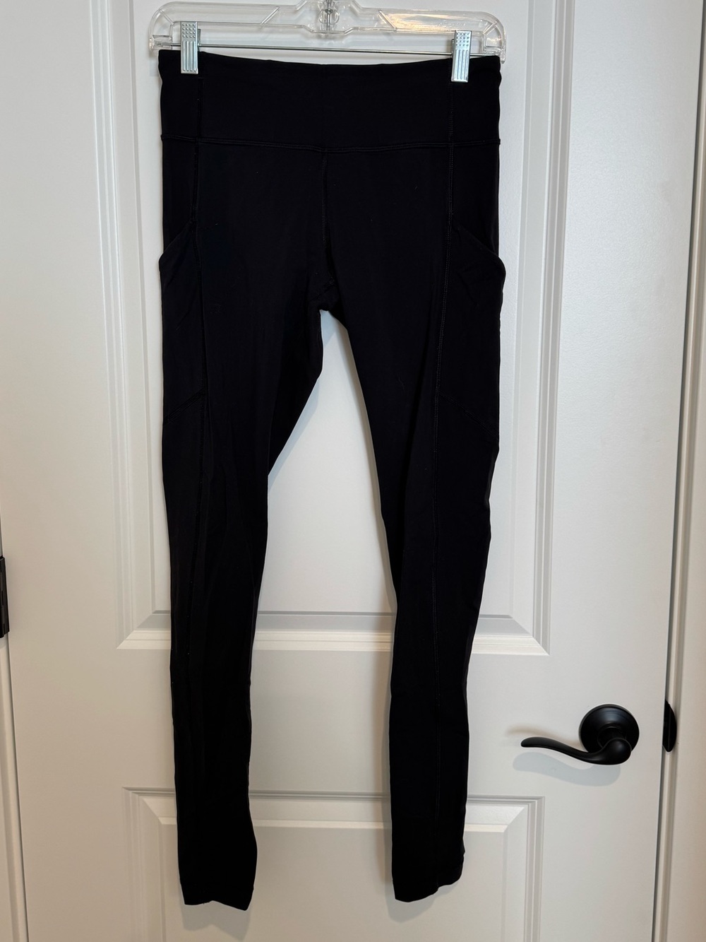 lululemon athletica Black High-Rise Workout Leggings with Zipper Pocket